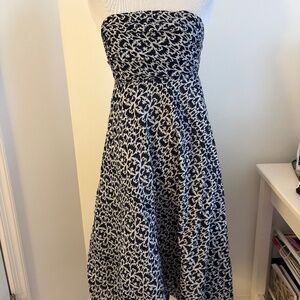 J. Crew Women's Sleeveless Navy Blue A-Line Cocktail Dress Size 2